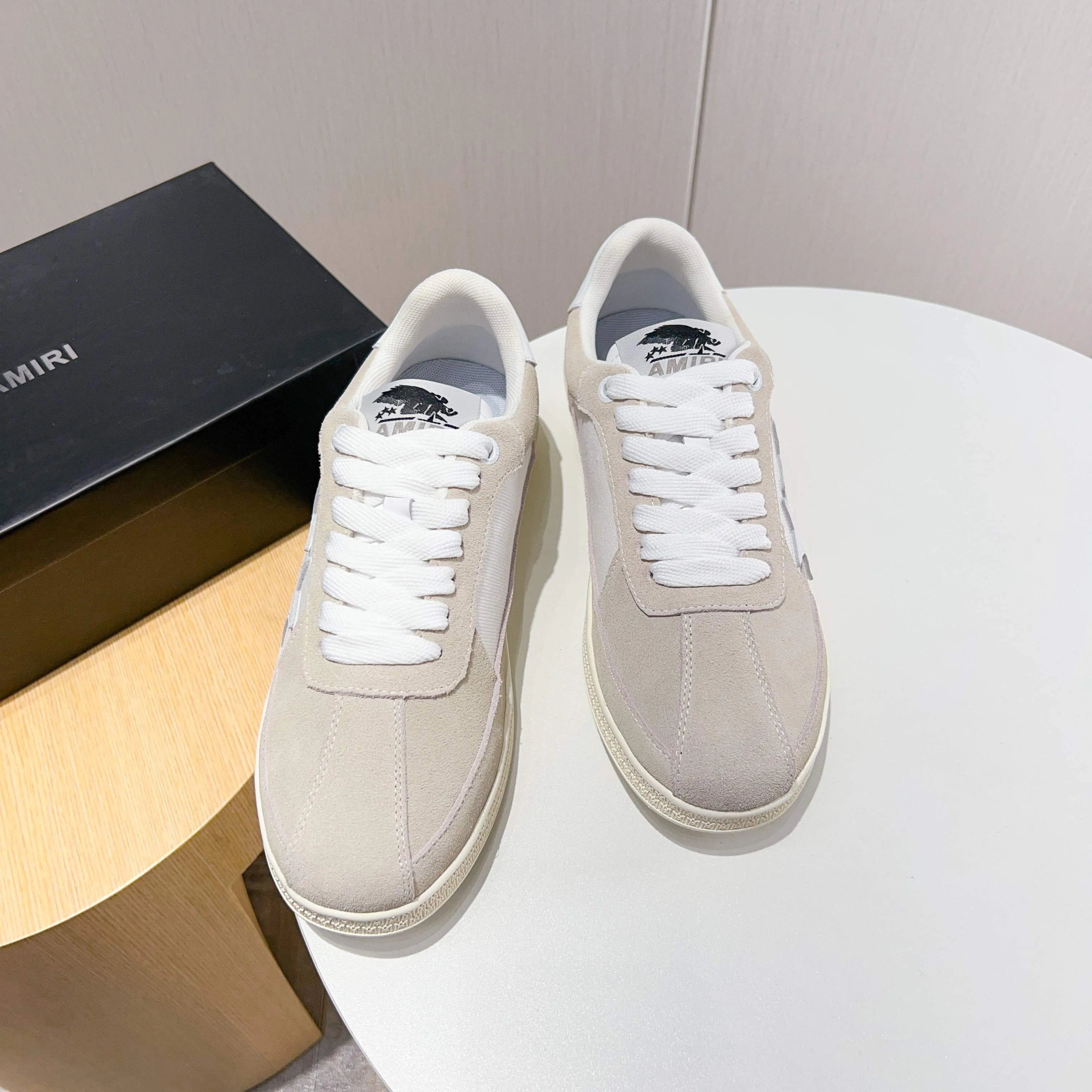 Men's shoes 💰420 [New style] 🌲🌲Balmain - New Amiri trendy shoes, low-top casual sports shoes, the same style as celebrities, made of selected pebbled cowhide and frosted cowhide, original outsole, comfortable on the feet, high-end workmanship, welcome to buy. Size: 39-45 (46 customized)
